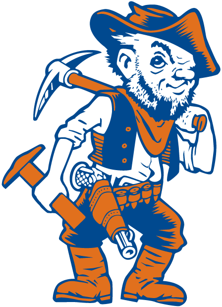 UTEP Miners 0-1991 Mascot Logo diy fabric transfer